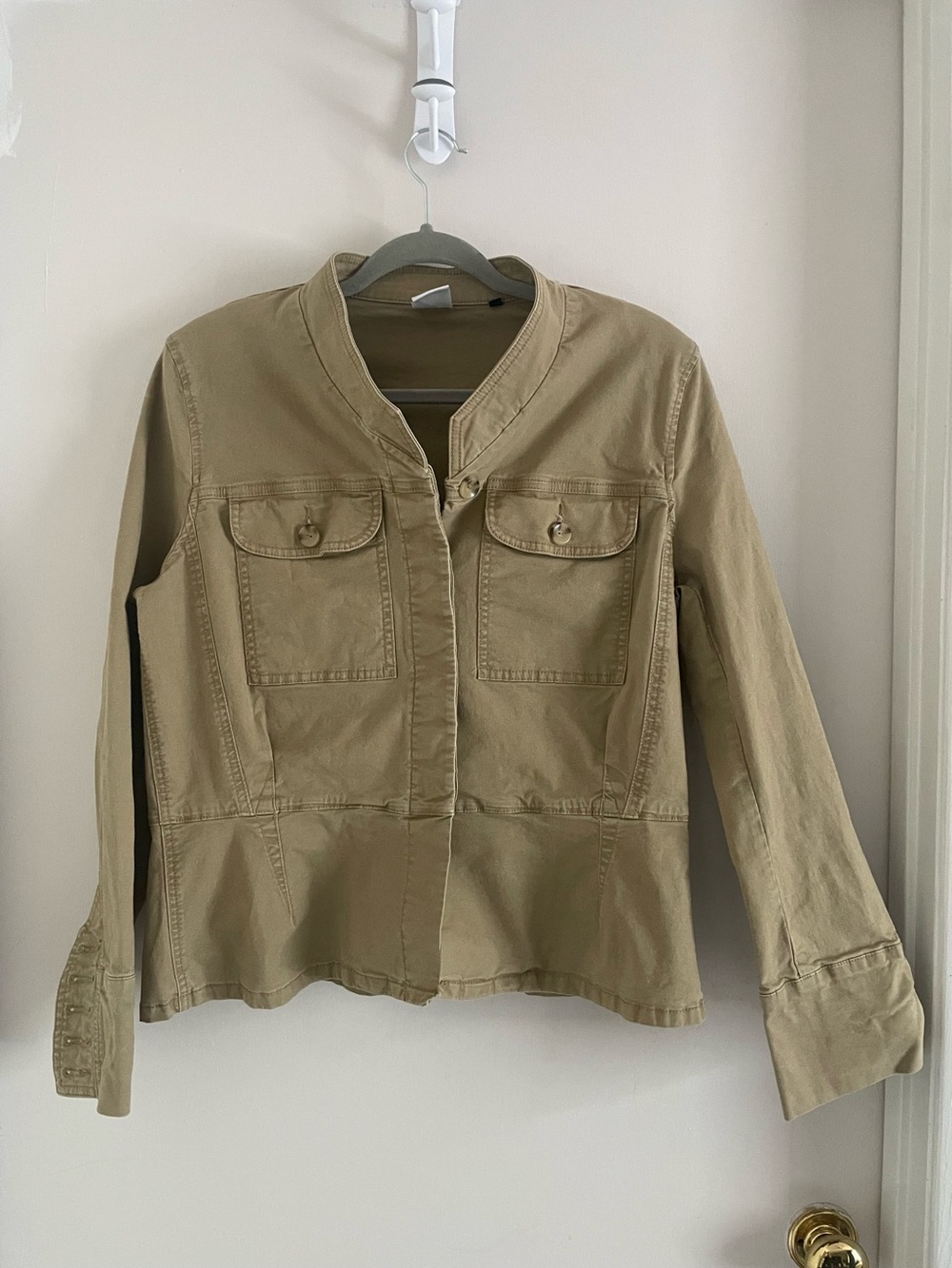 Cabi Khaki Utility Jacket - Size L - EUC